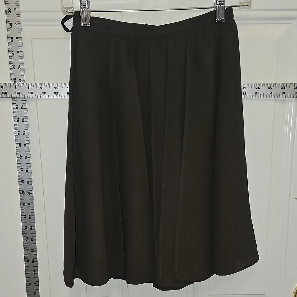 Chocolate, Office, Luxury, Designer, Midi, Women's, Skirt, France, Formal, Chic